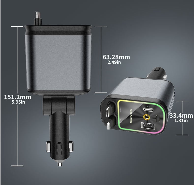 4-in-1 Car Phone Charger