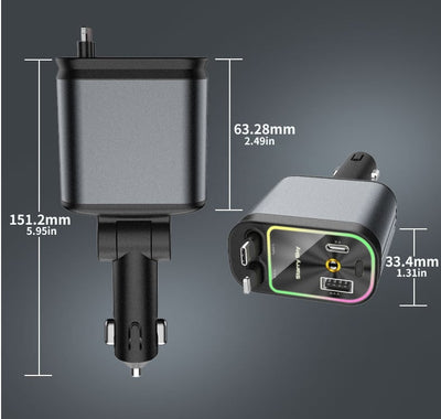 4-in-1 Car Phone Charger